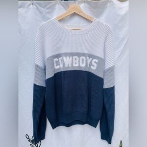 Blue and Gray Dallas Cowboys Sweater